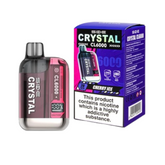 CHERRY ICE SKE Crystal CL6000 Rechargeable Pod Kit – 6000 Puff Vape, 20mg Nic Salt, Dual Mesh Coil