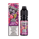 Seriously Salty Guava Passion vape juice packaging on a white background