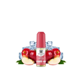 Bar Juice Red Apple Ice vape juice bottle with red apples and ice cubes on a white background
