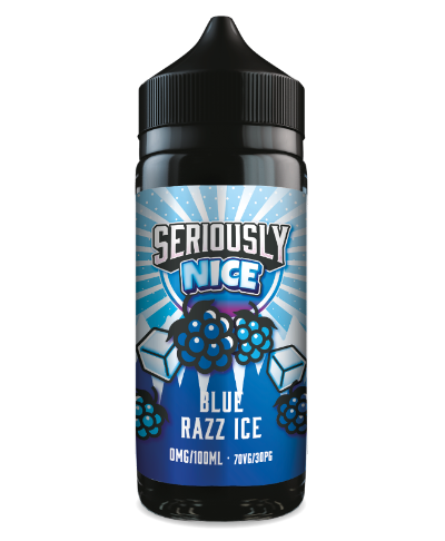 Vape juice bottle with 'Seriously Nice' label on a white background