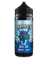 Vape juice bottle with 'Seriously Nice' label on a white background