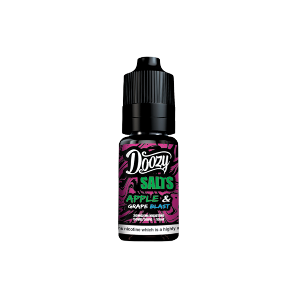 Doozy Salts vape juice bottle with colorful label on a white background