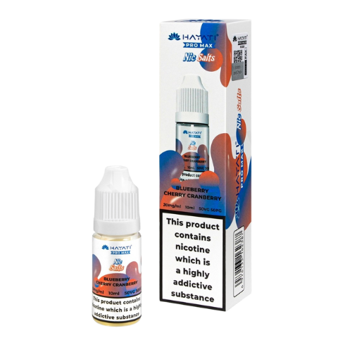 BLUEBERRY CHERRY CRANBERRY HAYATI NIC SALTS 20MG Hayati Pro Max Nic Salts 20mg – 10ml E-Liquid Bottles for Pod & Vape Kits