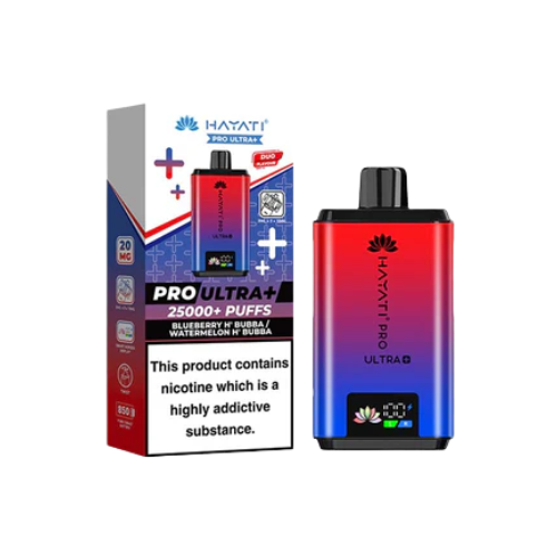 HAYATI PRO ULTRA 25K  BLUEBERRY H BUBBA/WATERMELON H BUBBA