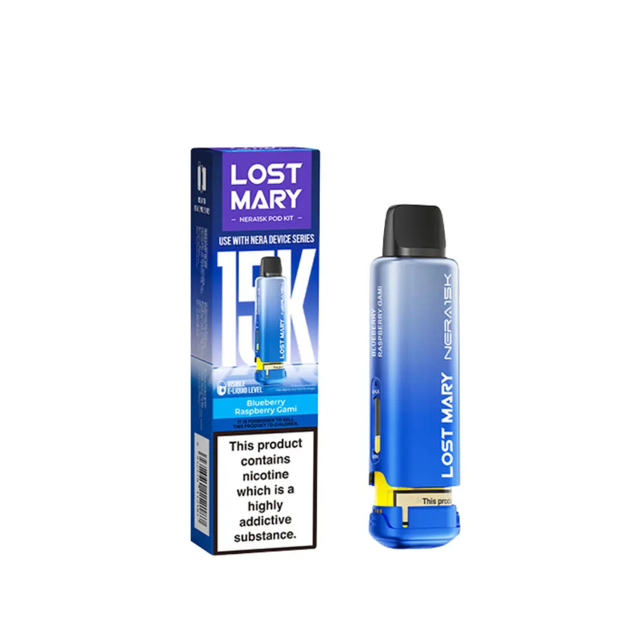 Lost Mary vape device and packaging on a white background