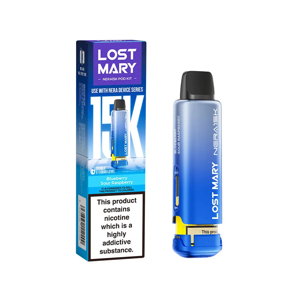 Lost Mary vape device and packaging on a white background