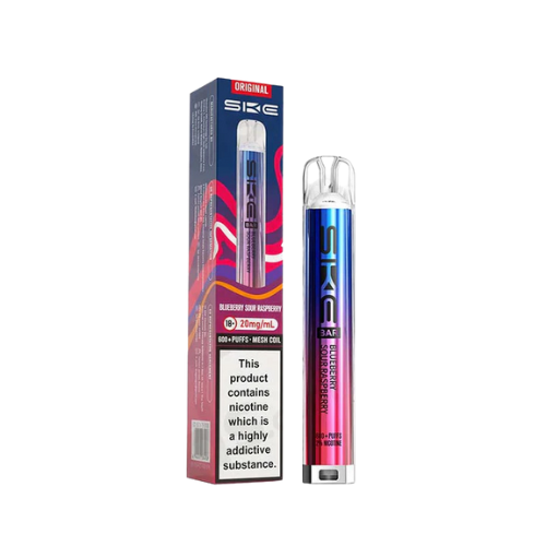SKE vape pen and packaging on a white background