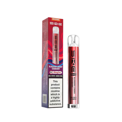 SKE vape pen and packaging on a white background