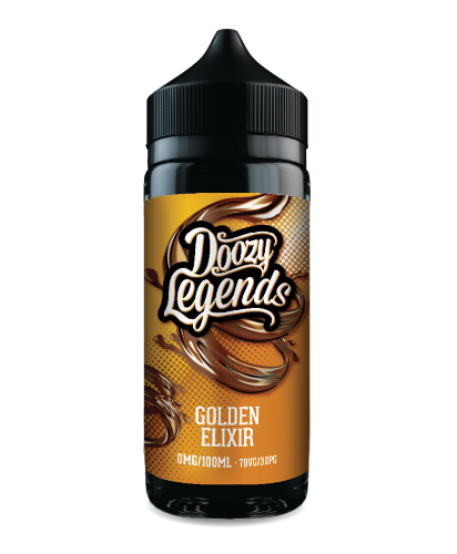 Dozy Legends Golden Elixir bottle on a white background