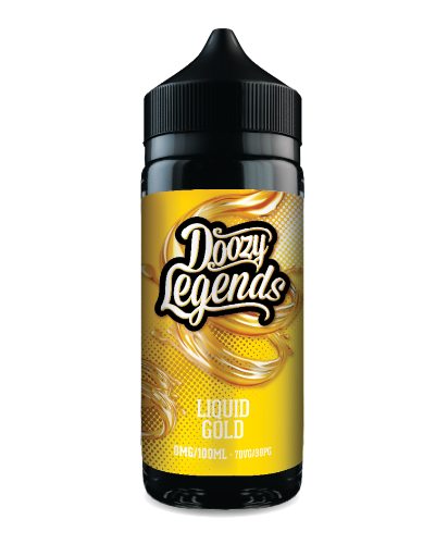 Dozy Legends Liquid Gold bottle on a white background