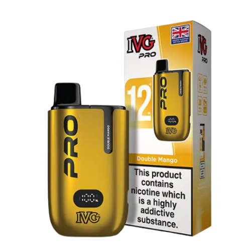 IVG 10K Rechargeable Disposable Vape 20mg 10ml 10000 Puffs – Kiwi, Strawberry, Raspberry, Mango Flavours