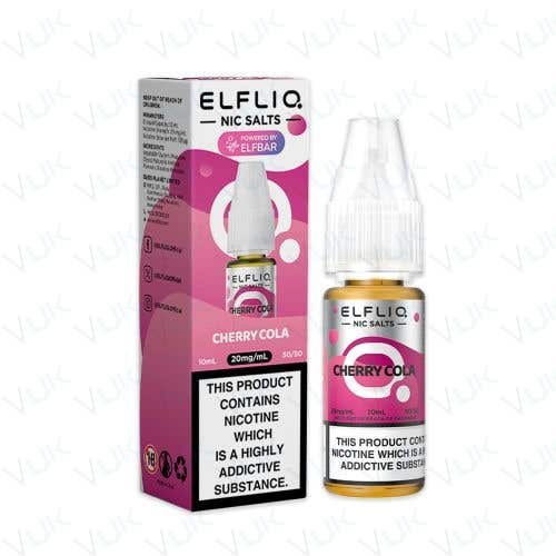 ELFLIQ Nic Salts 10mg/ml 10ml Bottle | 25 Flavours | Smooth Vape E-Liquid