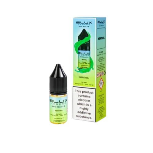 ELUX Liquids 10mg Menthol Nic Salts 10ml | Smooth Vape Juice for MTL Kits
