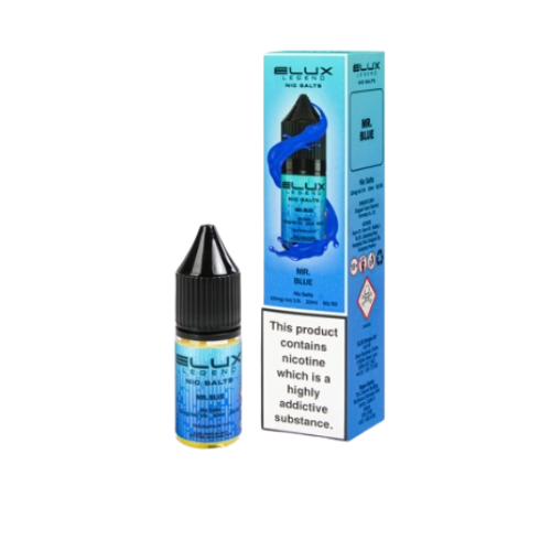 ELUX Liquids 10mg Mr Blue Nic Salts 10ml | Smooth Vape Juice for MTL Kits