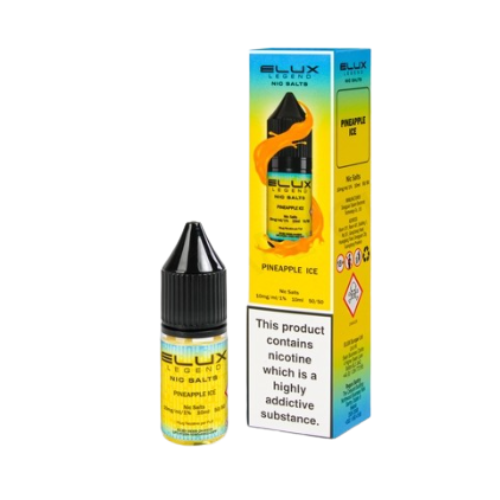 ELUX Liquids 10mg Pineapple Ice Nic Salts 10ml | Smooth Vape Juice for MTL Kits