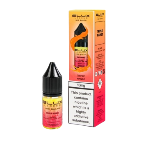 ELUX LIQUIDS 10mg/ml Triple mango Nic Salts 10ml | Smooth Vape Juice for MTL Kits