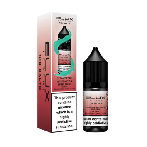 ELUX LIQUIDS 20MG/ML Strawberry watermel Bubble Gum  Nic Salts 20mg Smooth nicotine salt e-liquid for pod kits
