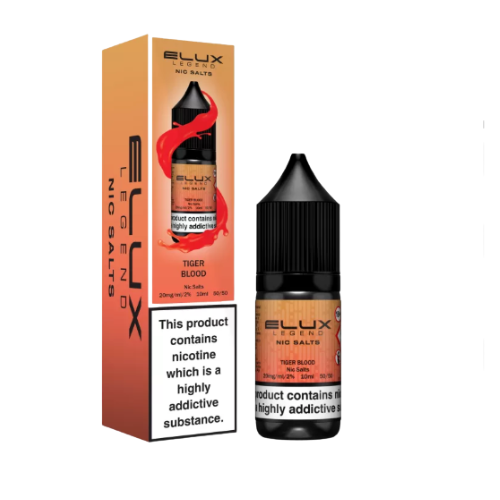 ELUX LIQUIDS 20MG/ML ELUX LIQUIDS 20MG/ML Tiger blood   Nic Salts 20mg Smooth nicotine salt e-liquid for pod kits
