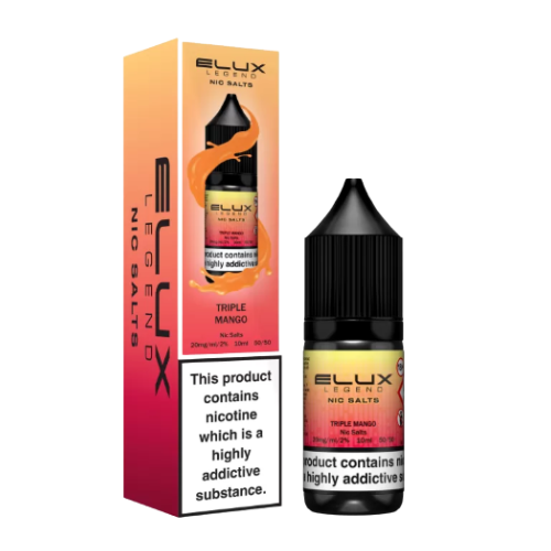 ELUX LIQUIDS 20MG/ML Triple Mango Nic Salts 20mg Smooth nicotine salt e-liquid for pod kits