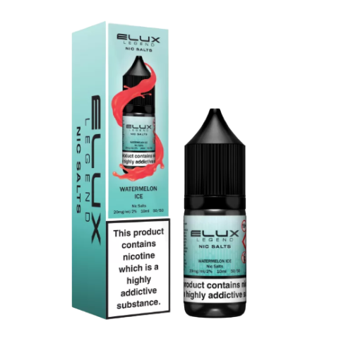 ELUX LIQUIDS 20MG/ML Watermelon ice  Nic Salts 20mg Smooth nicotine salt e-liquid for pod kits