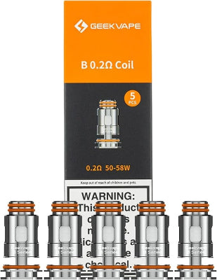 GeekVape B 0.2Ω Coil packaging with coils in front