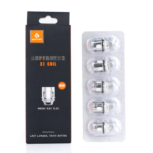 Supermesh X1 coil packaging with six coils on a white background