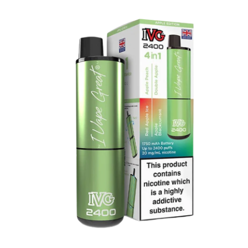 IVG 2400 4 In 1 GUAVA EDITION  Rechargeable Pod Kit | 20mg Nic Salt | Up to 2400 Puffs