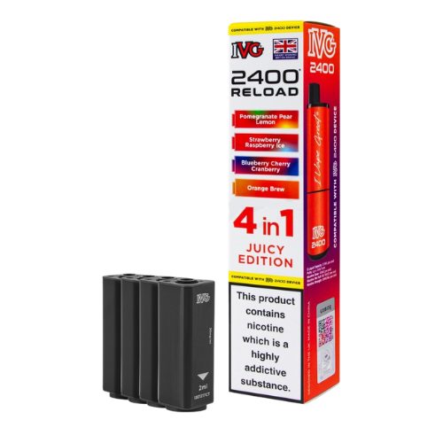 JUICY EDITION IVG 2400 4-in-1 Prefilled Pod Vape Kit  2400 Puffs