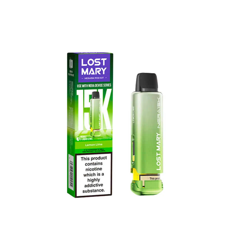 Lost Mary vape device and packaging on a white background