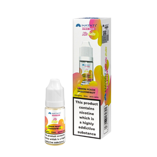 LEMON PEACH PASSIONFRUIT Hayati Pro Max Nic Salts 20mg – 10ml E-Liquid Bottles for Pod & Vape Kits