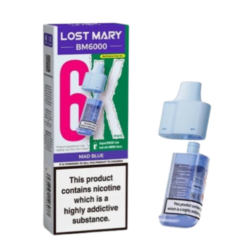 Lost Mary BM6000 Refill Pod Kit – Mad Blue  | 6000 Puffs, 20mg Nic Salt