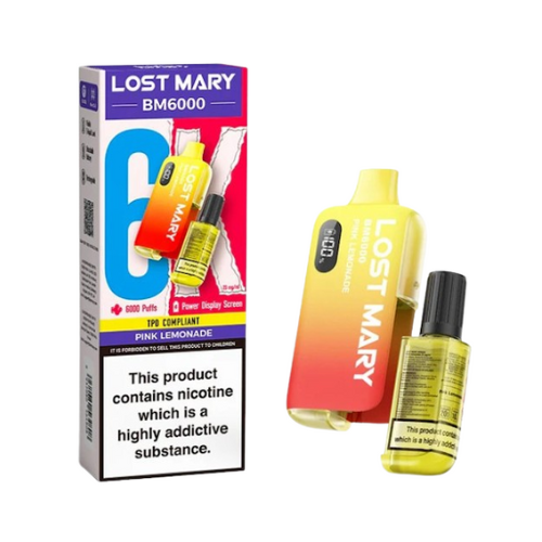 Lost Mary BM6000 Refill Pod Kit – Pink Lemonade  | 6000 Puffs, 20mg Nic Salt