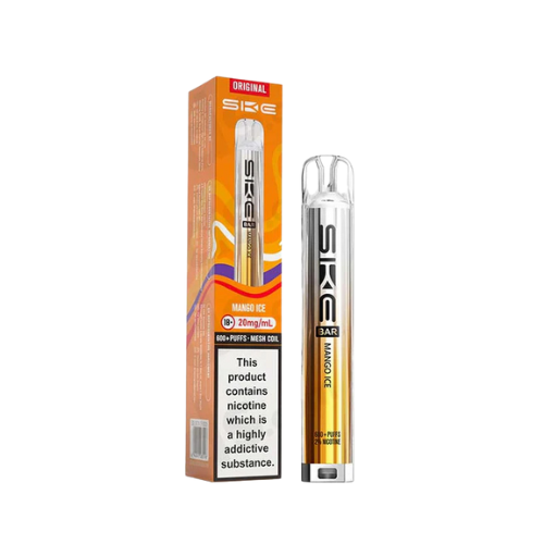 SKE vape pen and packaging on a white background