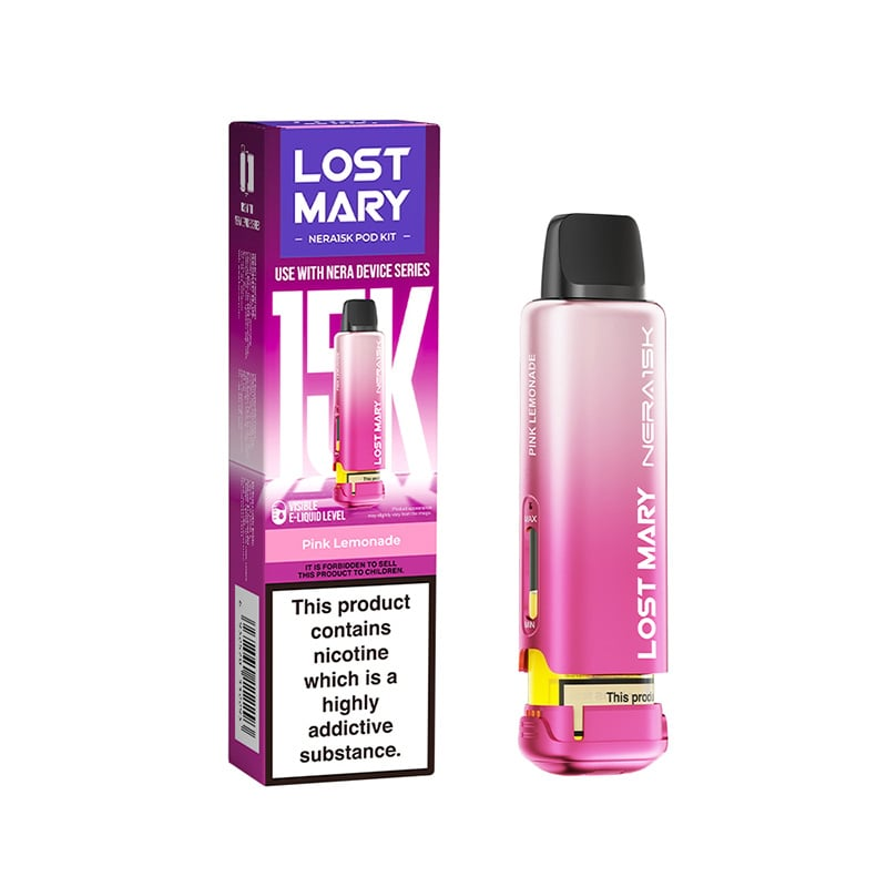 Lost Mary vape device and packaging on a white background
