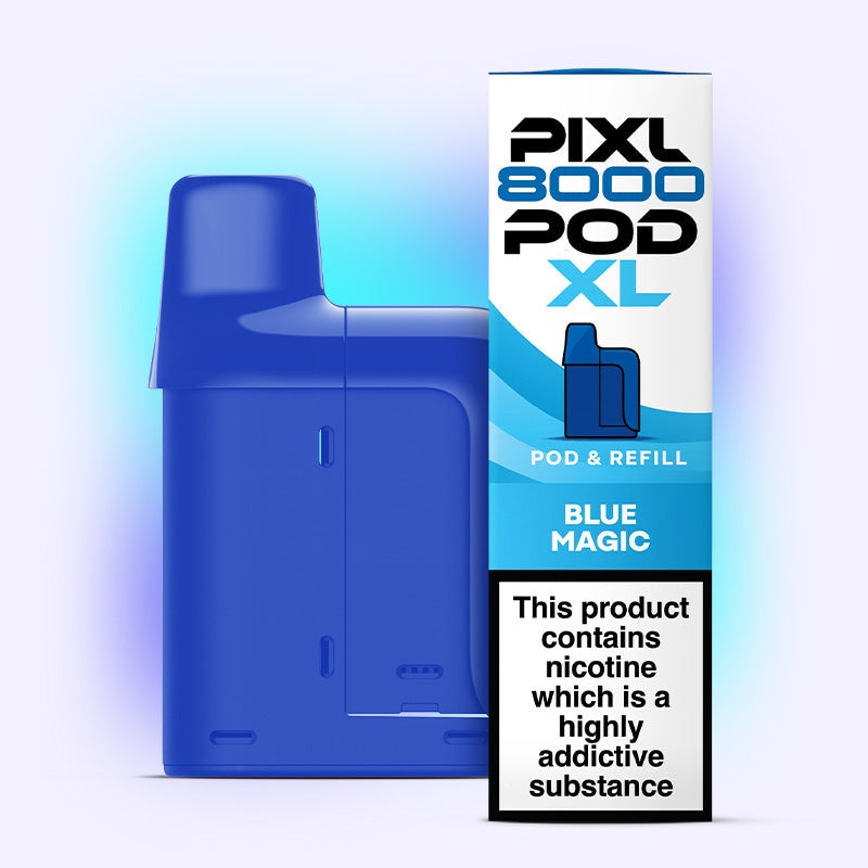 Pixl 8000 Blue Magic Refill Pods 20mg Nicotine | Prefilled Pods for Pixl 8000