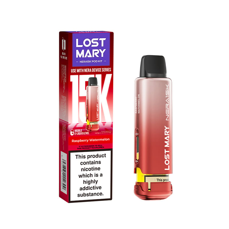 Lost Mary vape device and packaging on a white background