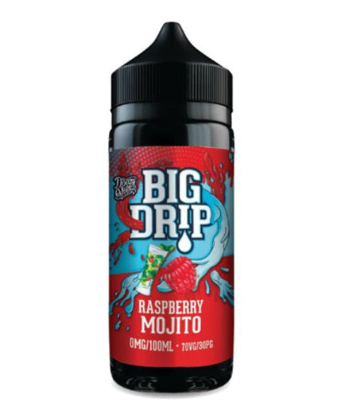 Big Drip Raspberry Mojito vape juice bottle on a white background