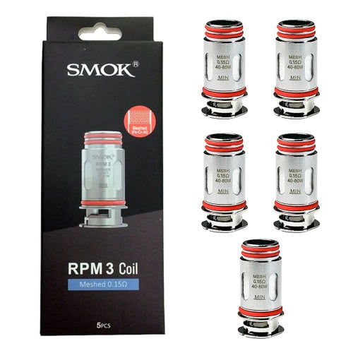 SMOK RPM 3 Coil packaging with coils displayed on a white background
