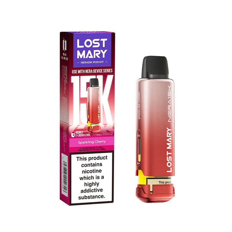 Lost Mary vape device and packaging on a white background
