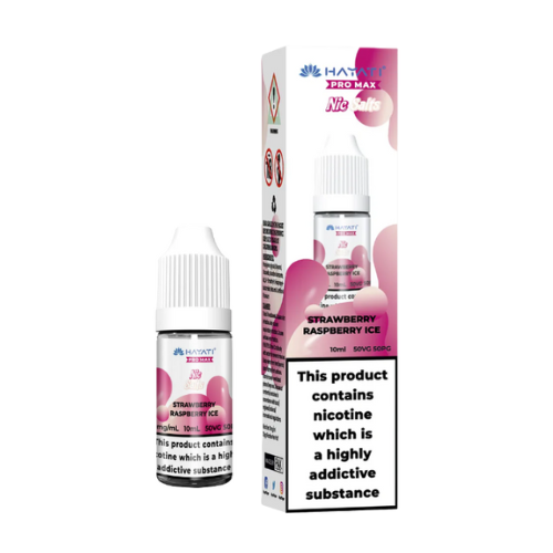 STRAWBERRY RASPBERRY ICE HAYATI NIC SALTS 20MG   HAYATI NIC SALTS 20MG   HAYATI NIC SALTS 20MG Hayati Pro Max Nic Salts 20mg – 10ml E-Liquid Bottles for Pod & Vape Kits