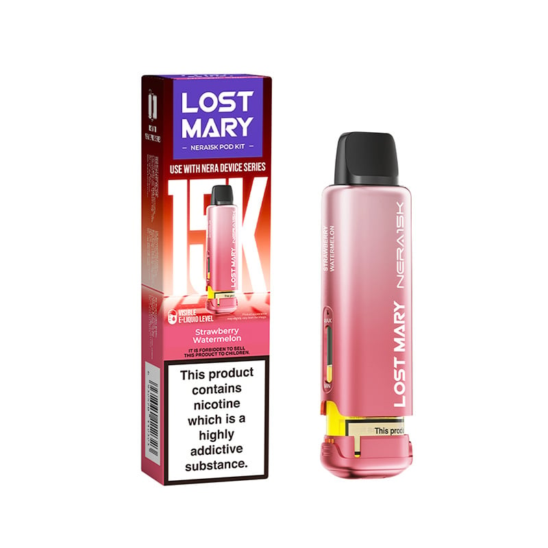 Lost Mary vape device and packaging on a white background