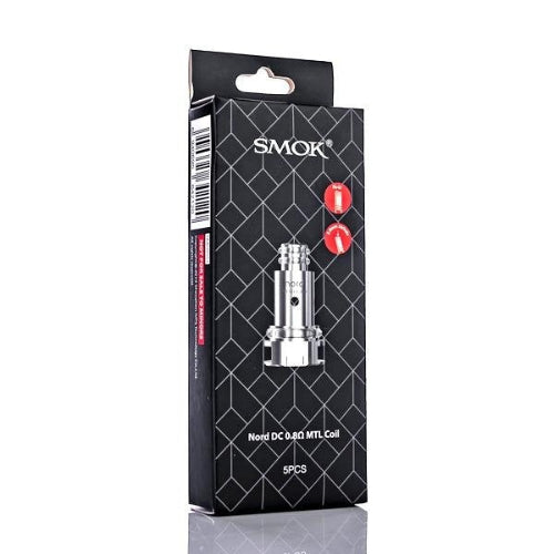 Smok vape coil packaging with black geometric pattern on a white background