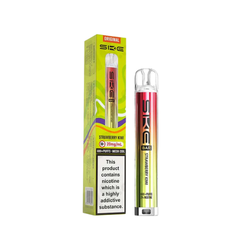 SKE vape pen and packaging on a white background