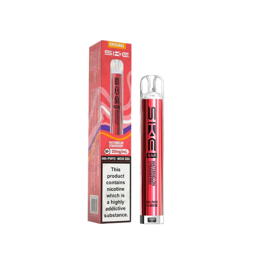 SKE vape pen and packaging on a white background