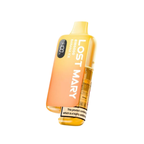 Lost Mary vape device on a white background banan_ice Los Mary Bm 6000 