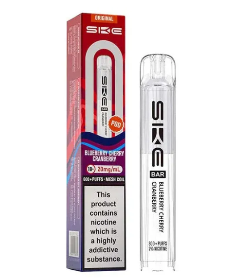 SKE Crystal Pod 600 Vape Pods – 2ml Prefilled Nic Salt (20mg) | Compatible with SKE Bar Pod Kit