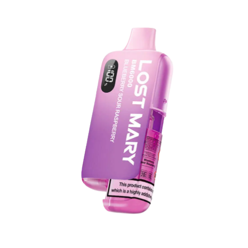 Lost Mary vape device with a pink and purple design on a white background
