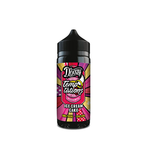 Doozy Ice Cream Cake vape juice bottle on a white background